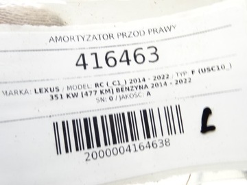 TLUMIČ PRAVÝ PŘEDNÍ LEXUS RC 5.0 48510-24420