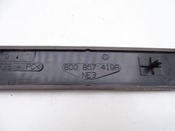 AUDI A4 B5 8D0 94-01 ДЕКОРАТИВНАЯ НАКЛАДКА ВНУТРЕННЕЙ ДВЕРИ ЛЕВАЯ ЗАДНЯЯ 8D0867419A