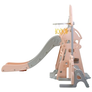 5 в 1 детском слайде с качели, розовой скалолазной башней