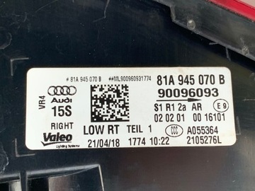 AUDI Q2 2016-2020 SVĚTLO PRAVÁ LED