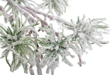 ЕЛЕВАЯ ВЕТКА ЗА СНЕГОМ СВЯТОЕ УКРАШЕНИЕ 42СМ