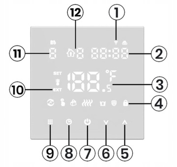 Termostat Obciążalny 16A Biały TRZ057 ZigBee TUYA