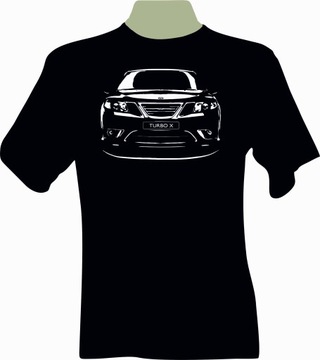 KOSZULKA T-shirt z nadrukiem fana Saab 9-3 TURBO X