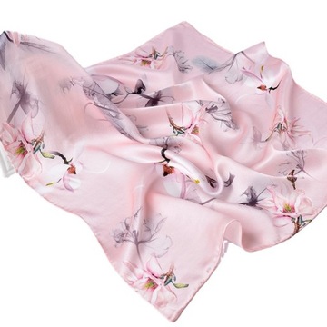 Женский шелковый шарф Пейсли из 100% хиджаба, повязка на голову, шарф 70 см
