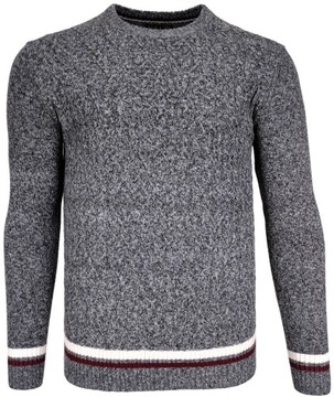 Sweter męski ciepły z dodatkiem wełny O206 r. XL
