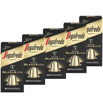 Kapsułki Segafredo 100% Arabica 50 szt. aluminiowe kompatybilne z Nespresso