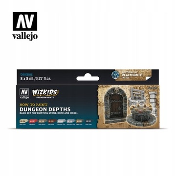VALLEJO Dungeon Depths Paint set / Zestaw farbek akrylowych