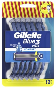Gillette Blue3 Plus Comfort Maszynki do golenia 12 szt opakowanie blister