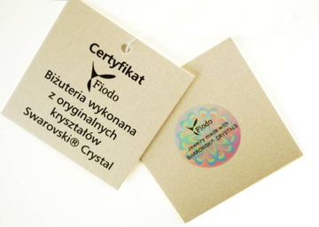 KOMPLET SERCE OPALIZUJĄCE ZŁOTEM SWAROVSKI CRYSTAL