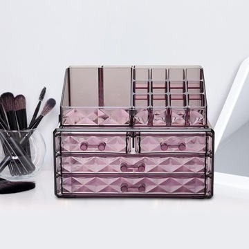 Настольные органайзеры с выдвижными ящиками.Полка для хранения косметики.