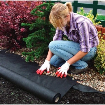 Tkanina na chwasty Czarna - 1,05 x 50m - 100 g/m²
