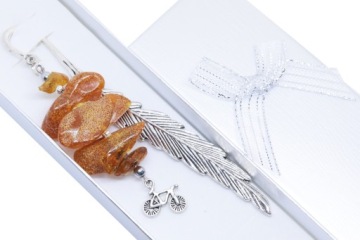 ZAKŁADKA DO KSIĄŻKI rower BURSZTYN unikat!