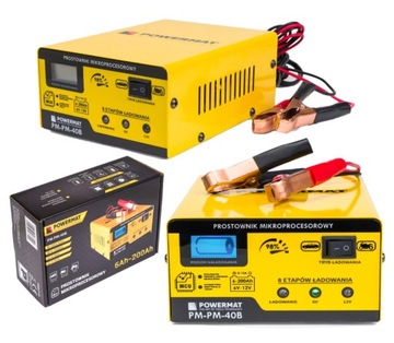 PROSTOWNIK MIKROPROCESOROWY 6V 12V AKUMULATOROWY