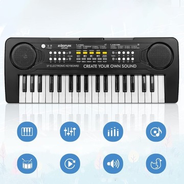 КЛАВИАТУРА-ОРГАН ЭЛЕКТРИЧЕСКОЕ ПИАНО ИГРА ЗАПИСЬ ДЕТСКИЙ ПОДАРОК