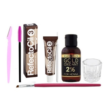 REFECTOCIL SET хна 3 коричневый водный триммер