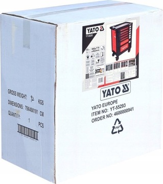 ТЕЛЕЖКА YATO ИНСТРУМЕНТАЛЬНО-СЕРВИСНЫЙ ШКАФ ДЛЯ МАСТЕРСКОЙ YT-55293 ИНСТРУМЕНТЫ 165e