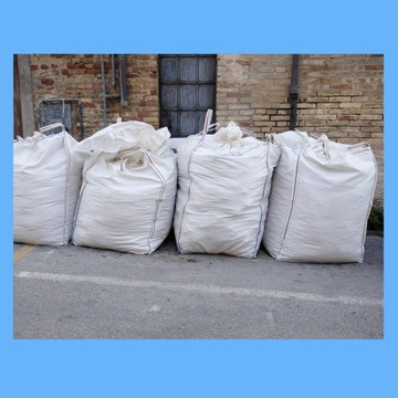 Большая сумка 90x90x120 см с фартуком с плоским дном, 1000 кг для мешка для мусора