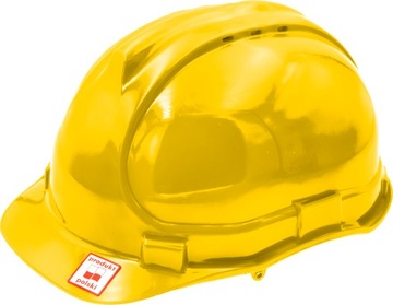 HEŁM KASK PRZEMYSŁOWY OCHRONNY BUDOWLANY ŻÓŁTY