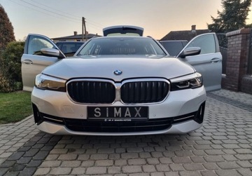 BMW Seria 5 G30-G31 Touring Facelifting 3.0 530d 286KM 2021 BMW Seria 5 Lift 3.0D 286 PS Mild hybrid Zadbane Niski przebieg Serwis ASO