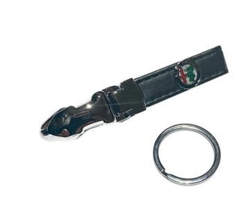 BRELOK DO KLUCZ LEOPARD METAL SKÓRA DLA ALFA ROMEO