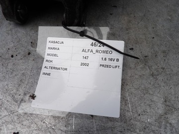 ALFA ROMEO 147 ALTERNÁTOR 1,6B