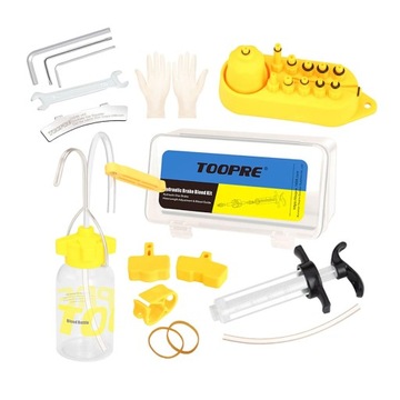 Deluxe Hydraulic Brake Oil Bleed kit Bike Bleeding Injector Nylon Adapter