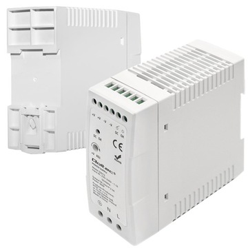 ZASILACZ NA SZYNĘ DIN SLIM 24V 60W 4.5A REGULOWANY