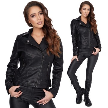 077_ 5XL/50 _ЖЕНСКАЯ КОЖАНАЯ КУРТКА РАДИАТОР