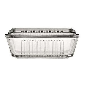 Масленка стеклянная с крышкой