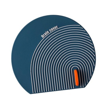 Zaślepka odpływu podłogowego Uniwersalna łazienkowa niebieska