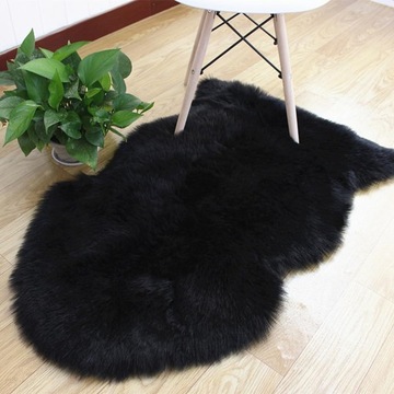 Ковер из искусственной овчины, пушистый мех, мягкий коврик для гостиной, 90 см