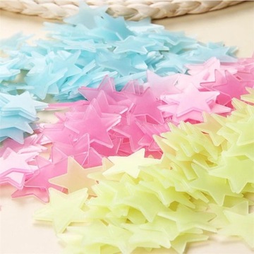 ЗВЕЗДЫ САМОКЛЕЯЩИЕСЯ ЗВЕЗДЫ ДЛЯ НАСТЕНЫ И ПОТОЛКА ФЛУОРЕСЦЕНТНЫЕ СВЕТЯЩИЕСЯ