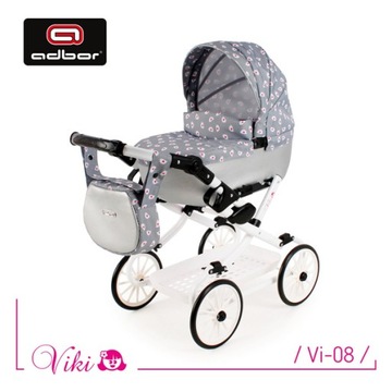 Коляска для кукол ADBOR VIKI 2 в БЕСПЛАТНО, цвет Vi-08