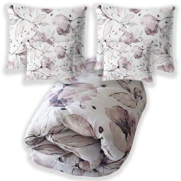 CAŁOROCZNA KOŁDRA 160x200 i 2 Poduszki 70x80 + 2 poduszki 40x40 CIEPŁA PL