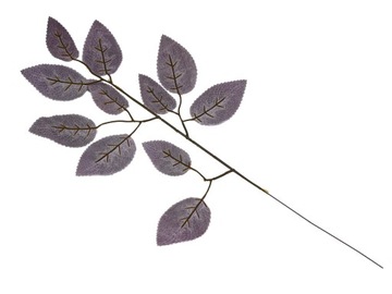 ЛИСТЬЯ ИСКУССТВЕННОЕ ФИОЛЕТОВОЕ РАСТЕНИЕ ВЕТКА РОЗ ДОПОЛНЕНИЕ К КРЕМ-БУКЕТУ