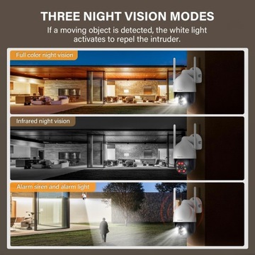 WIFI IP УМНАЯ НАРУЖНАЯ ВРАЩАЮЩАЯСЯ КАМЕРА FULL HD 2 Мп 1080p ЗУМ 4-кратное ОБНАРУЖЕНИЕ