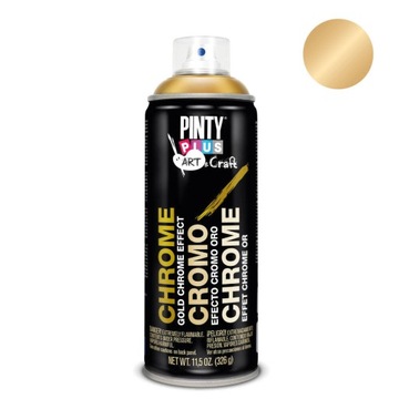 Farba w spray efekt chromu 400ml złoty