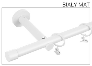 Одинарный карниз МЕТАЛЛ фи19 мм LOFT - 140см Черный матовый