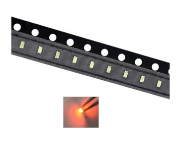 20x DIODA LED smd 0603 POMARANCZOWA AMBER 300mcd