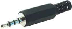 WJM2.5-4P Wtyk jack 2.5 stereo z odgiętką 4 pin