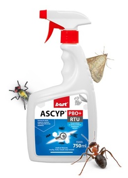 SPRAY NA MOLE MESZKI MRÓWKI BEST ASCYP RTU 750ML