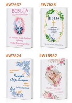 Библия для детей КРЕЩЕНИЕ СУВЕНИРЫ ПОДАРОК ​​с ГРАВИРОВКОЙ ПРИНТ