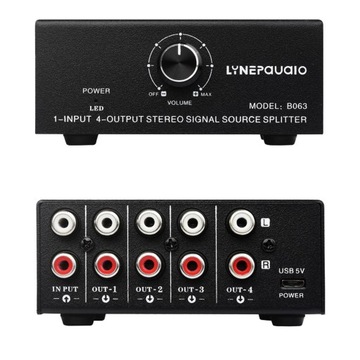-RCA Stereo Audio Switch Distribution