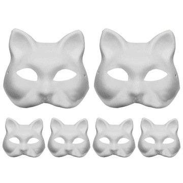 Бумажная маска для лица, пустая одежда для кошек своими руками, 24 шт.