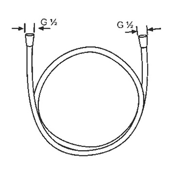 KLUDI LOGOFLEX ДУШЕВОЙ ШЛАНГ ХРОМ G 1/2