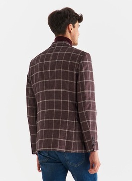 Мужской бордовый пиджак в клетку от PAKO LORENTE, 1960-е годы.