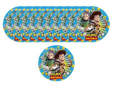 TALERZYKI JEDNORAZOWE TOY STORY TALERZ 10SZT