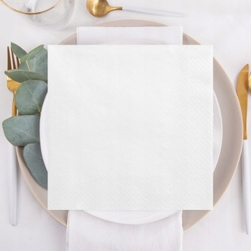 Белая бумага салфетки 20 шт 33x33 см.