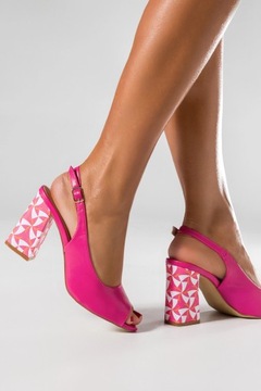 БОСОНОЖКИ ЖЕНСКИЕ НА ДЕКОРАТИВНОМ КАБЛУКЕ, КОЖАНАЯ ЛЕГКАЯ Стелька, размер 40