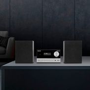 МИНИ-СИСТЕМА + ПУЛЬТ ДИСТАНЦИОННОГО УПРАВЛЕНИЯ CD MP3 РАДИО FM DAB + BLUETOOTH 5.3, 30 СТАНЦИЙ, USB, AMS